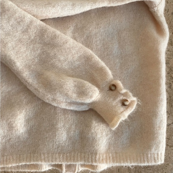 SEZANE Mia Mohair Wool Blend Cardigan - Picture 8 of 9